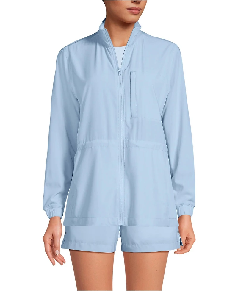 Lands' End Women's Performance Packable Full Zip Shirt