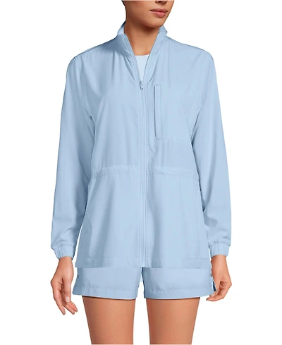Lands' End Women's Performance Packable Full Zip Shirt