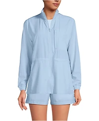 Lands' End Women's Performance Packable Full Zip Shirt
