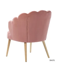 Boho Accent Velvet Upholstered Living Room Chairs for Makeup Room Bedroom