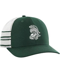 47 Brand Men's Green Michigan State Spartans Straight Eight Adjustable Trucker Hat
