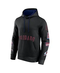 Fanatics Branded Men's Black Colorado Avalanche Wild Winner Fleece Pullover Hoodie