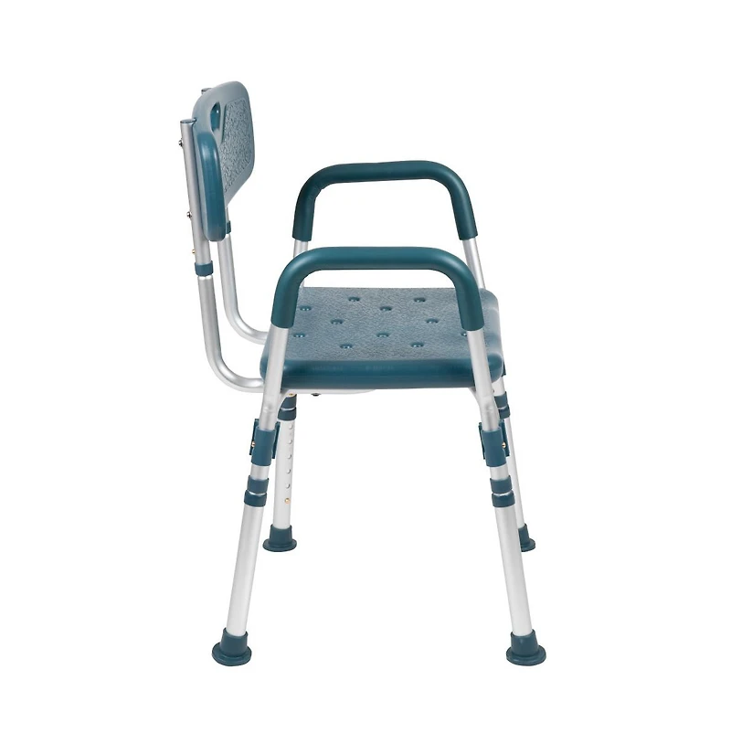 300 Lb. Capacity Quick Release Back & Arm Shower Chair