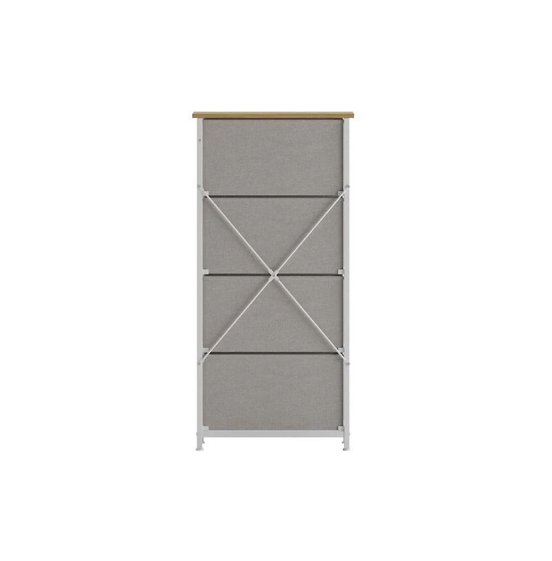 Marley 4 Drawer Storage Dresser With Cast Iron Frame