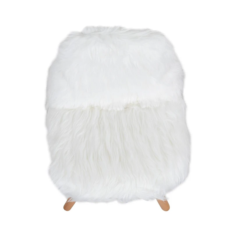 4 Pack Kids Shaggy Dog Accent Chair - Desk Chair - Playroom Chair