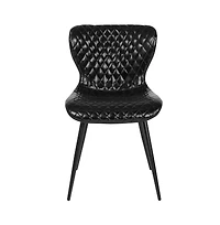 Emma+Oliver Contemporary Diamond Patterned Accent Dining Chair