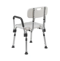 300 Lb. Capacity Quick Release Back & Arm Shower Chair
