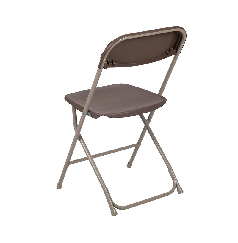 Set Of 10 Stackable Folding Plastic Chairs
