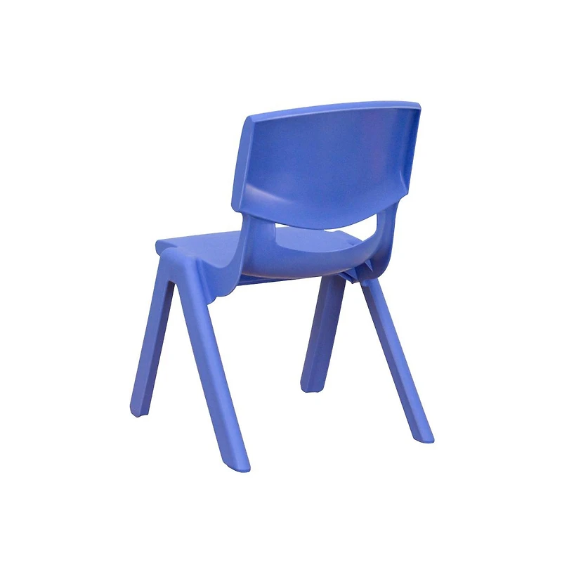 4 Pack Plastic Stackable Pre-k/School Chairs With 10.5"H Seat