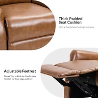 Callinan Contemporary Faux Leather Manual Recliner