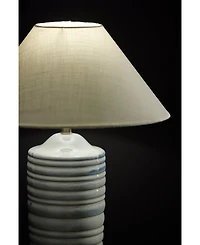 Adesso 25" Ribbed Ceramic Catalina Table Lamp