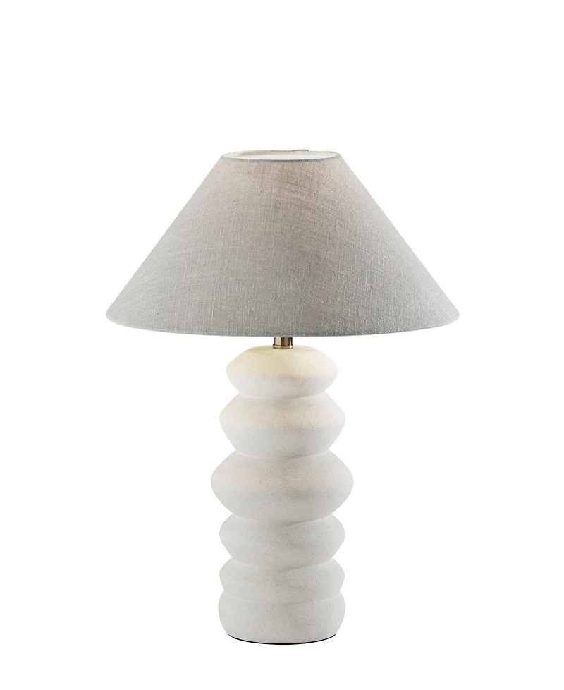 Adesso 25" Matte Ceramic Marcey Table Lamp