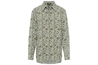 Olsen Women's Long Sleeve Allover Print Shirt