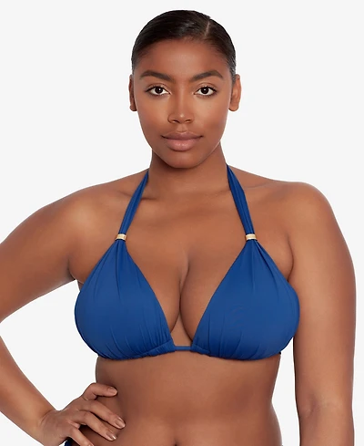 Lauren Ralph Lauren Mold Cup Halter Bikini Bra Top