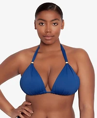 Lauren Ralph Lauren Mold Cup Halter Bikini Bra Top