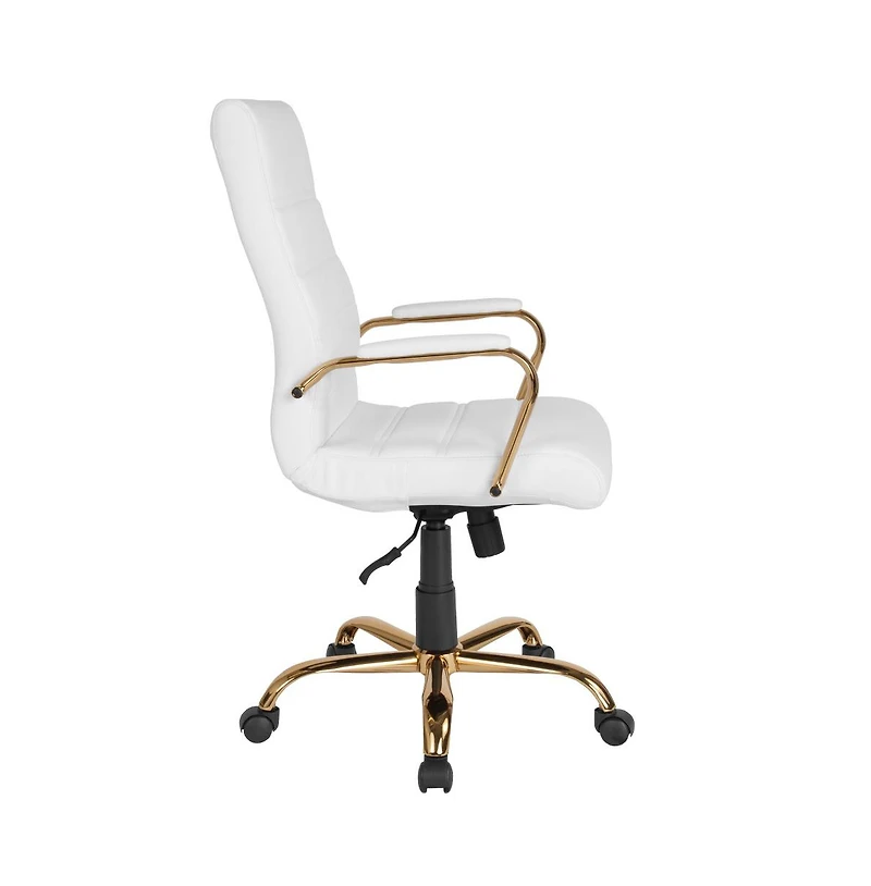 Milano Contemporary High-Back Home Office Chair With Padded Arms