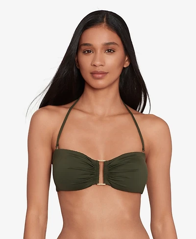 Lauren Ralph Women's Ring Bandeau Bra Swim Top