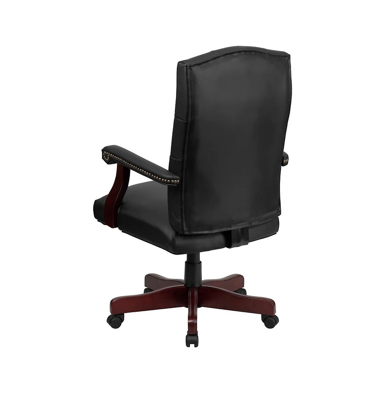 Merrick Lane Versailles High Back Tufted Home Office Chair With Height Adjustment And 360° Swivel