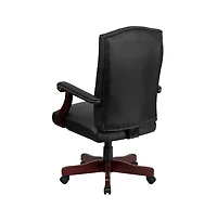 Merrick Lane Versailles High Back Tufted Home Office Chair With Height Adjustment And 360° Swivel
