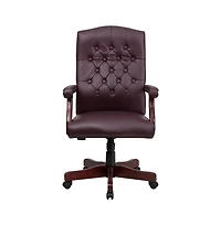 Merrick Lane Versailles High Back Tufted Home Office Chair With Height Adjustment And 360° Swivel