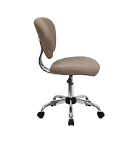 Emma+Oliver Mid-Back Mesh Padded Swivel Task Office Chair With Chrome Base