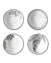 Portmeirion Sara Miller Artisanne Noir Cereal Bowls, Set of 4