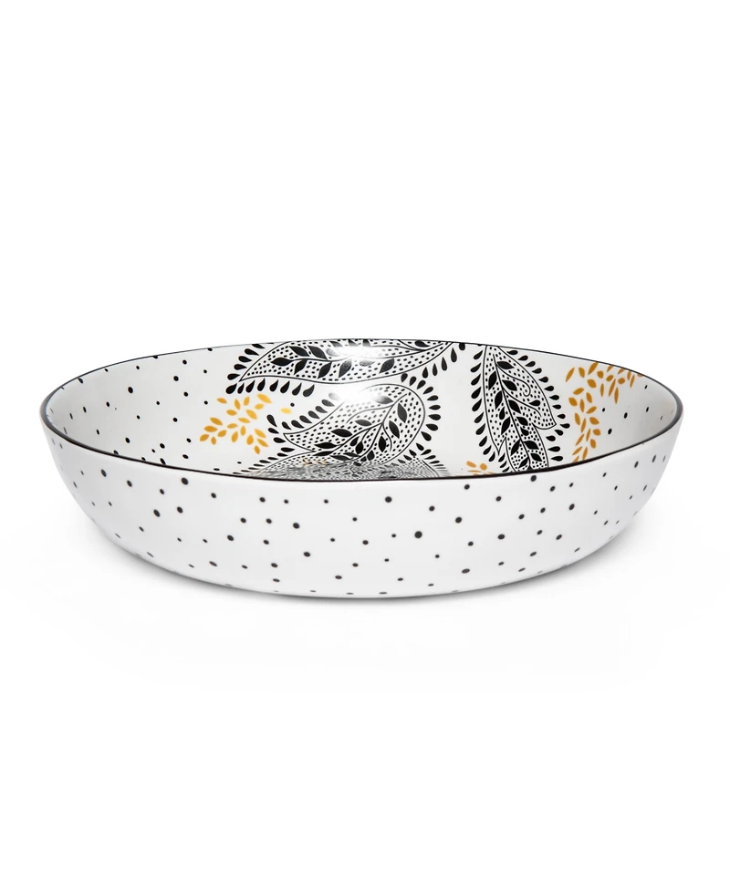 Portmeirion Sara Miller Artisanne Noir Pasta Bowls, Set of 4