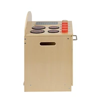 Children's Wooden Kitchen Stove With Turnable Knobs For Commercial Or Home Use