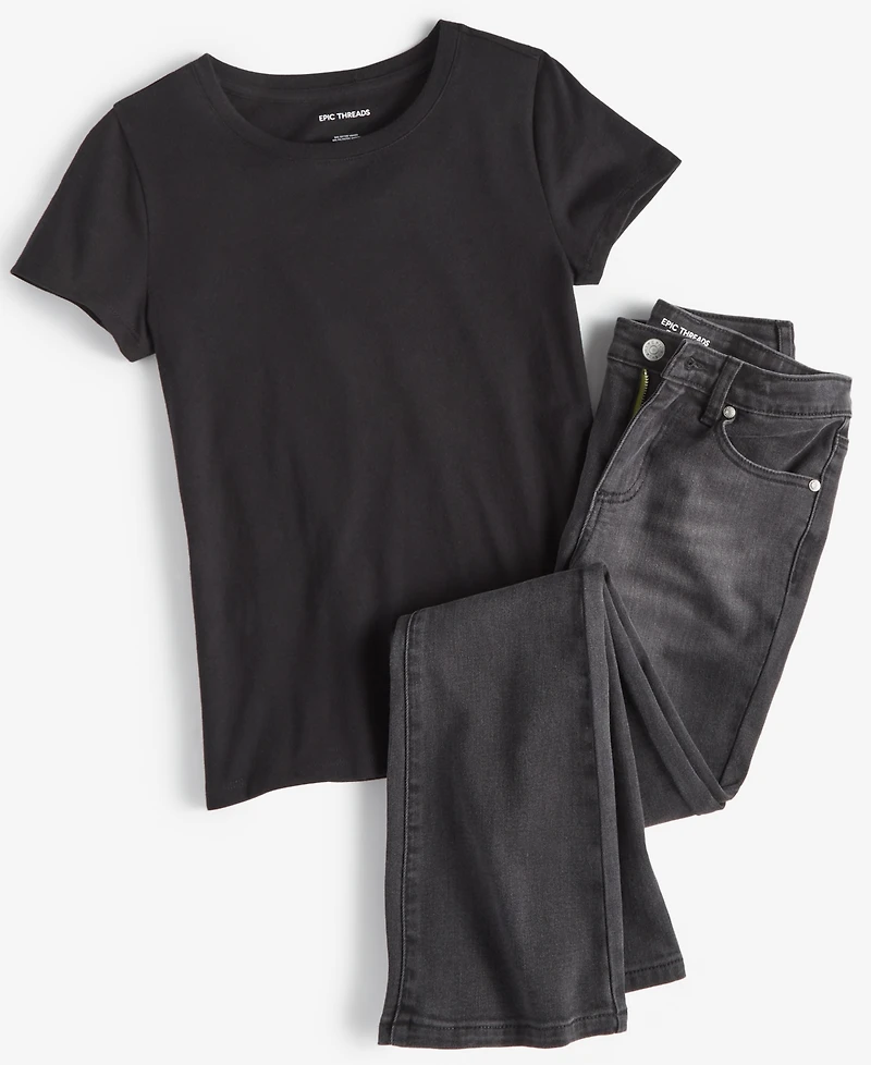 Epic Threads Little & Big Girls Core Crewneck T-Shirt, Created for Macy's