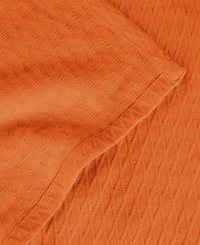 Superior Diamond Pattern All Season Woven Cotton Blanket