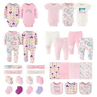 The Peanutshell Baby Girls Layette Gift Set Girls, Pretty Sweet, 30 Essential Pieces, 0-3 Months