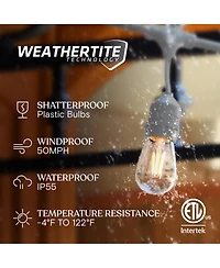 Ambience Pro 48 ft. Indoor/Outdoor Led Weatherproof String Lights