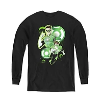 Justice League Boys of America Youth Gl Action Long Sleeve Sweatshirts