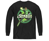 Justice League Boys of America Youth Lantern Glow Long Sleeve Sweatshirts
