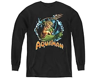 Justice League Boys Of America Youth Ruler The Seas Long Sleeve Sweatshirts