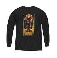Justice League Boys of America Youth Deco Long Sleeve Sweatshirts