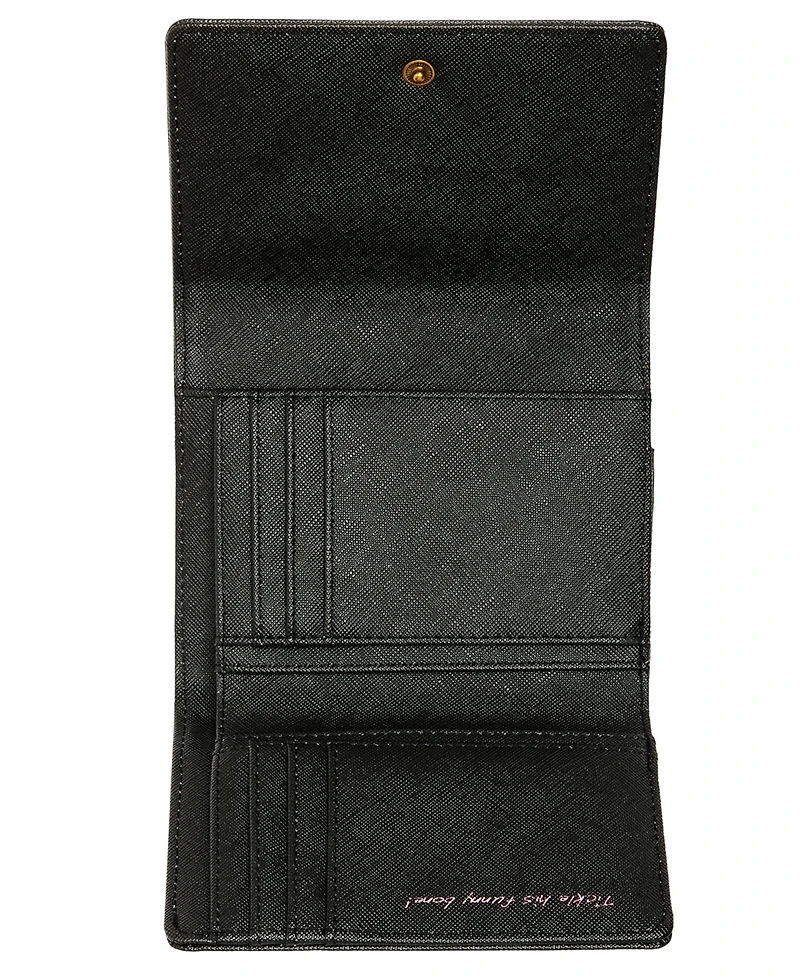 Betsey Johnson Skull Boss Trifold Wallet