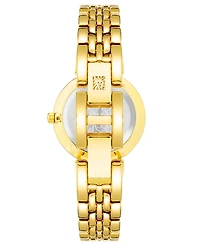 Anne Klein Women's Quartz Gold-Tone Alloy Link Bracelet Watch, 30mm