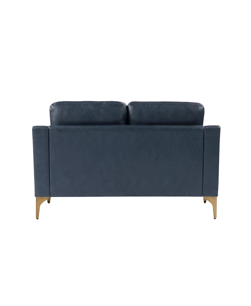 Serta 55.5"W Faux Leather Francis Loveseat