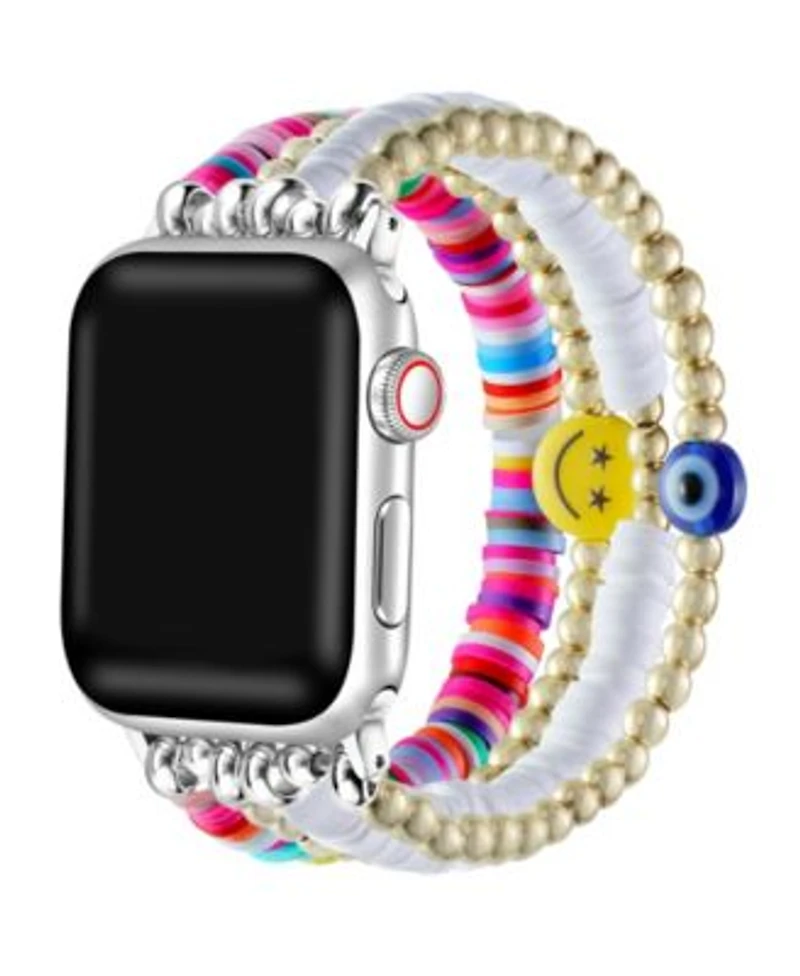 Posh Tech Unisex Bestie Beaded Band For Apple Watch Collection