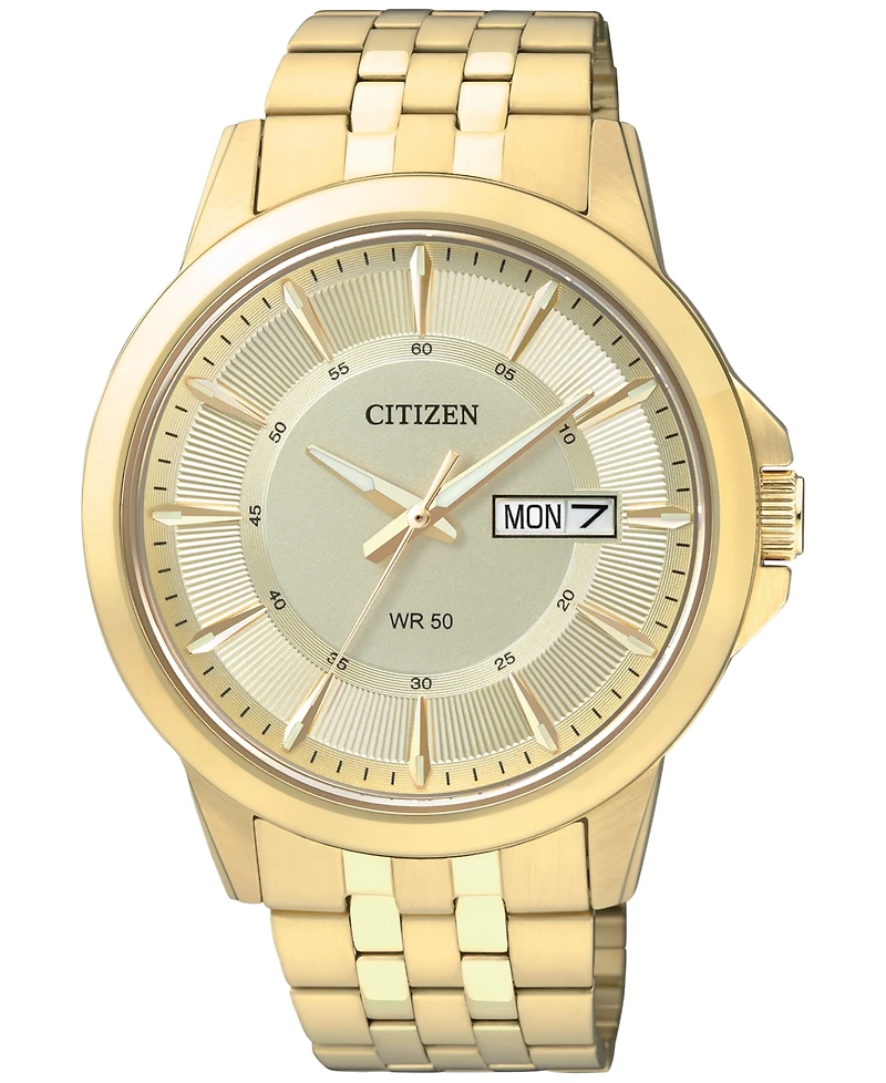 Citizen Men's Gold-Tone Stainless Bracelet Watch 41mm BF2013-56P