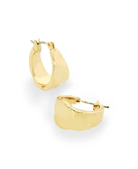 Robert Lee Morris Soho Gold Textured Hoop Earrings