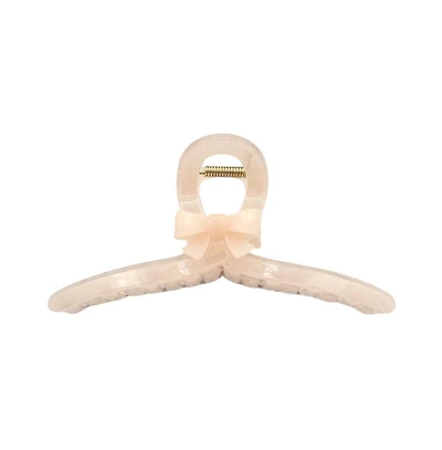 Looped Clip - Matte Pink Bow