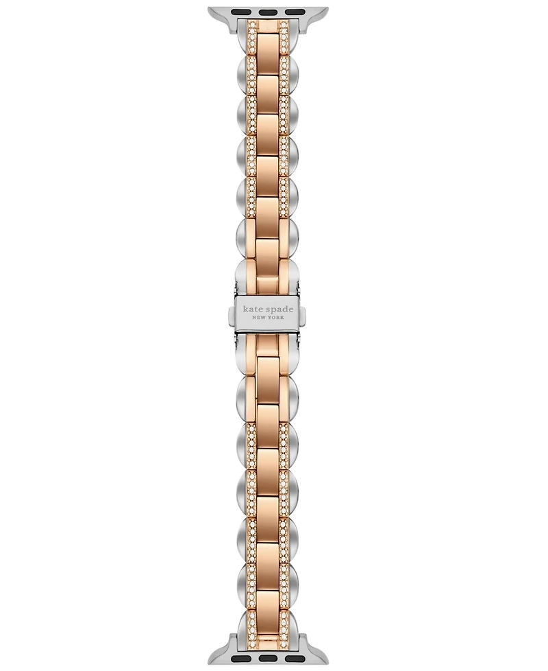 Kate Spade New York Women's two-tone stainless steel band for apple watch, 38,40,41,42,44,45,49mm