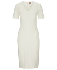 Boss by Hugo Women's Stretch Fabric Slim-Fit Business Dress
