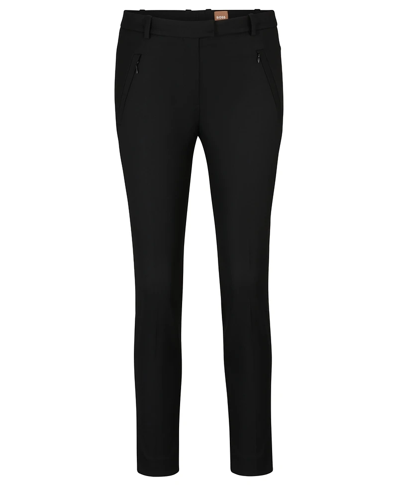 Boss by Hugo Women's Cropped Slim-Fit pants
