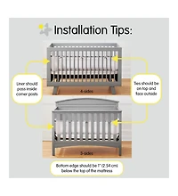 BreathableBaby Breathable Mesh Liner for Full-Size Cribs