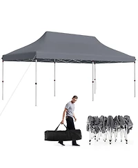 Costway 10 x 20 Ft Pop-up Canopy UPF50+ Sun Protection Tent with Carrying Bag