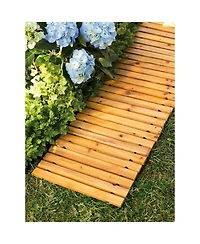Evergreen 6' Portable Wooden Pathway for Gardens