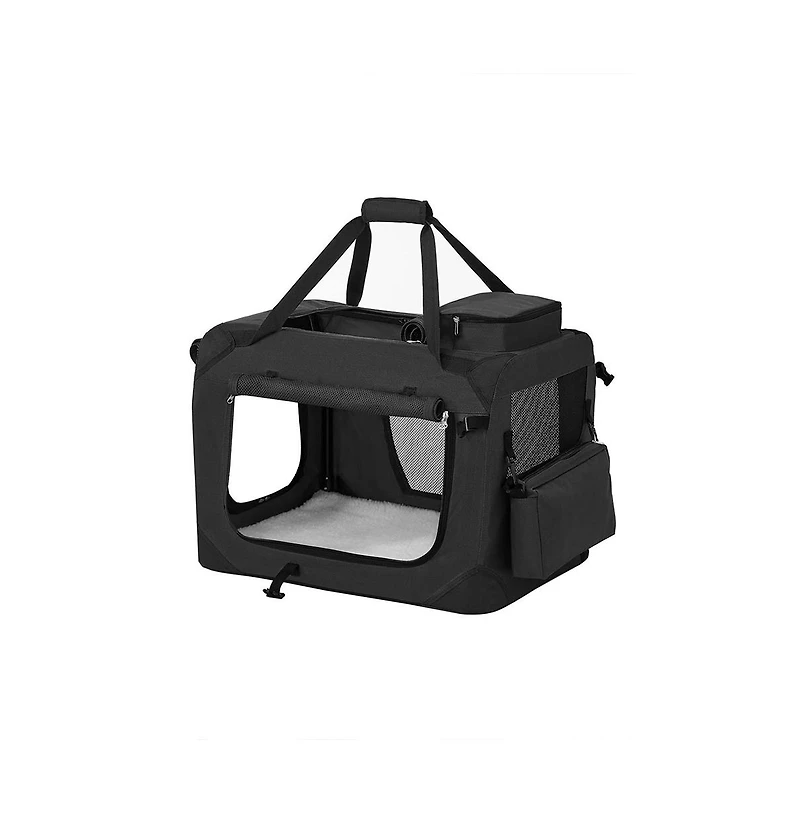 Travel Pet Carrier with Collapsible Design for Compact Storage and Transport